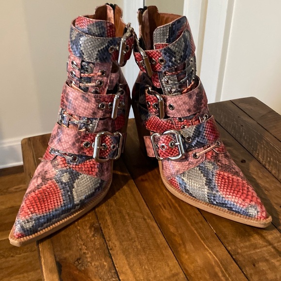 Jeffrey Campbell Shoes - Women’s snake skin boots